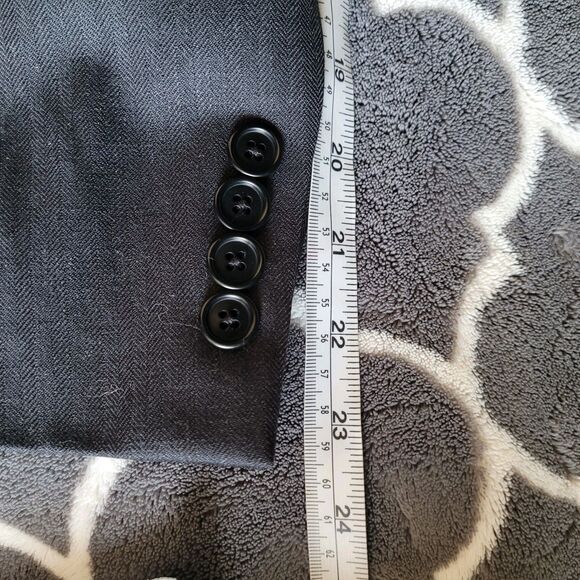 Brooks Brothers 346 Mens Wool Blend Blazer 38S Gray 2 Button Sport Coat Jacket - Picture 9 of 11